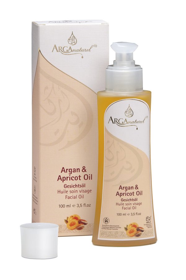 Arganöl & Aprikosenöl - Gesichtsöl mit 40%  BIO Arganöl & 60 % BIO Aprikosenkernöl - 100 ml